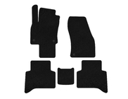 Volkswagen Touran 2015- гг. Текстильные коврики Deluxe (5-местный, черный) фото 1