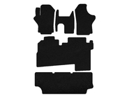 Hyundai H200, H1, Starex 1998-2007 гг. Текстильные коврики Deluxe (2004-2007, 3 ряда, 8-местный, черный) фото 1