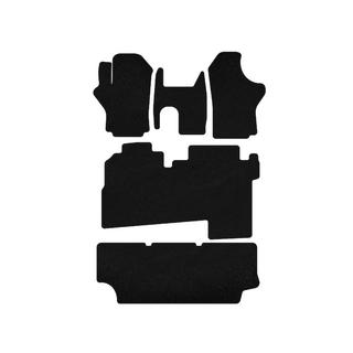Текстильные коврики Deluxe (2004-2007, 3 ряда, 8-местный, черный) Hyundai H200, H1, Starex 1998-2007 гг. фото 1