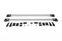 Kia Carnival 2021- гг. Багажник (поперечины) на стандартные рейлинги с замком WingBar V1 (2 шт) до 110 см, Серые фото 12
