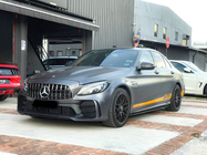 Mercedes C-class W205 2014-2021 гг. Комплект обвеса с задним диффузором (дизайн Black Mamba C63GT) фото 1