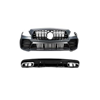 Комплект обвеса с задним диффузором (дизайн Black Mamba C63GT) Mercedes C-class W205 2014-2021 гг. фото 3