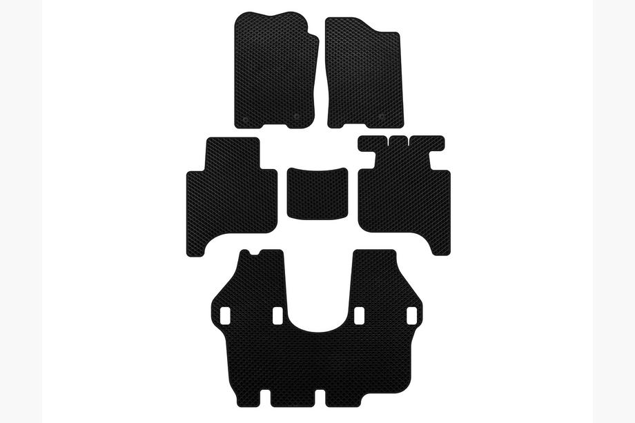 Infiniti QX56 2004-2010 гг. Коврики EVA (3 ряда, 2004-2008, Черный) Image