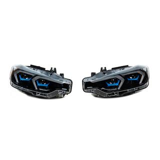 Передние фары в стиле G20 (с галогена на LED, 2 шт.) BMW 3 серия F30/F31 2012-2019 гг. фото 1