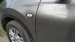 Nissan Qashqai 2010-2014 гг. Окантовка поворотника (2 шт, нержавейка) фото 2