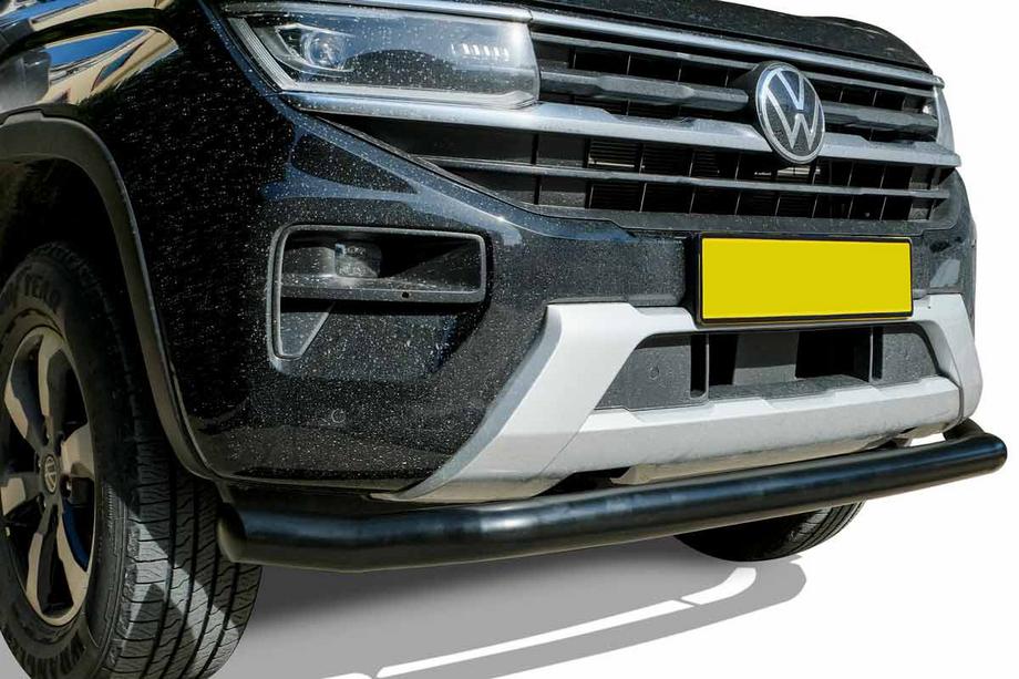 Volkswagen Amarok 2022- гг. Передняя защита Vegas (черный, 76мм) Image