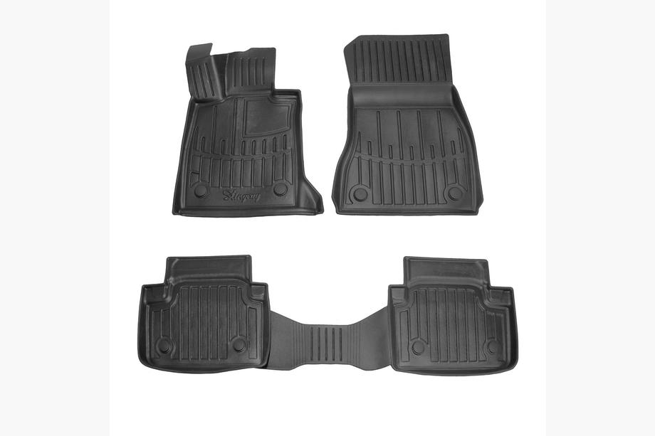 BMW 5/i5 серия G60/G60E/G61 2023- гг. Резиновые коврики Stingray 3D (для G60/61, 5 шт) Image