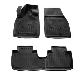 Резиновые коврики Stingray 3D (4 шт) Ford Mustang E-mach 2020- гг.