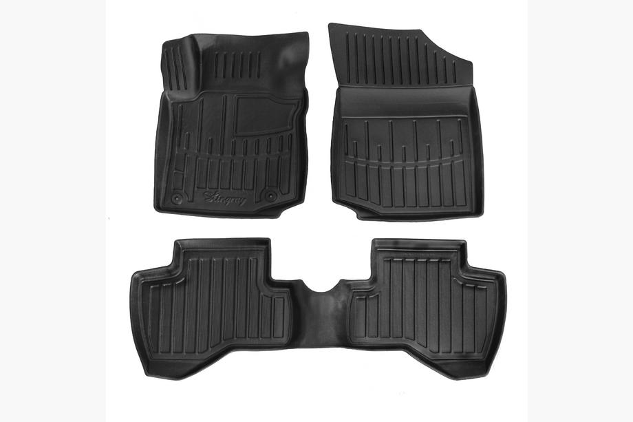 Citroen C-1 2005-2014 гг. Резиновые коврики Stingray 3D (3 шт) Image