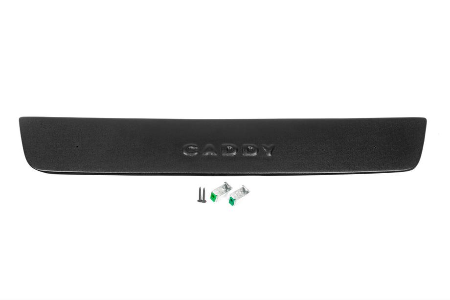 Volkswagen Caddy 2010-2015 гг. Зимняя накладка на решетку (нижняя) Матовый Фото 3