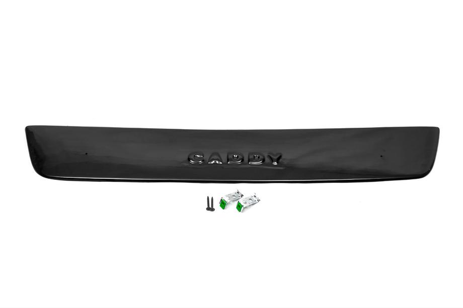 Volkswagen Caddy 2010-2015 гг. Зимняя накладка на решетку (нижняя) Матовый Фото 4