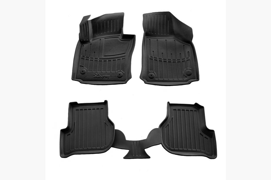 Seat Leon 2005-2012 гг. Резиновые коврики Stingray 3D (4 шт) Image