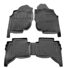 Toyota Hilux 2006-2015 гг. Резиновые Коврики Stingray 3D (Правый Руль, Crew Cab, 5 шт.) фото 1