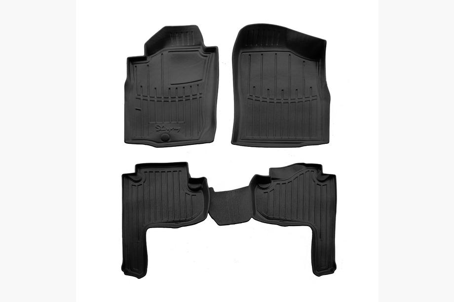 Toyota Land Cruiser 90 Prado 1996-2002 гг. Коврики резиновые Stingray 3D (5-дверный, 5 шт.) Image