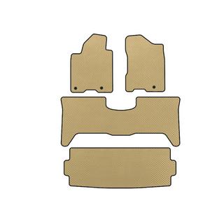 Коврики EVA (3 ряда, 2003-2008, Бежевые) Nissan Armada 2003-2015 гг.