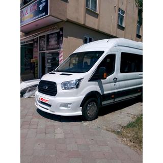 Накладка на передний бампер LED (2014-2019, грунт под покраску) Ford Transit 2014- гг. фото 3