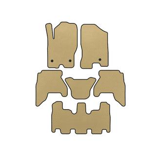 Коврики EVA в салон (3 ряда, Бежевый, 2010-2014) Nissan Pathfinder R51 2005-2014 гг.