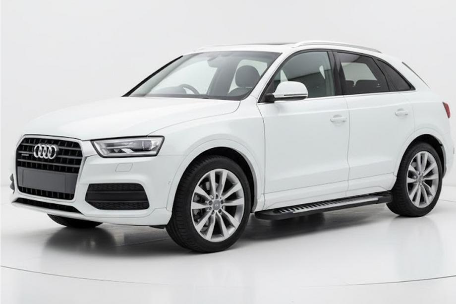 Audi Q3 2011-2019 гг. Боковые Подножки Line (2 шт., Алюминий) Image