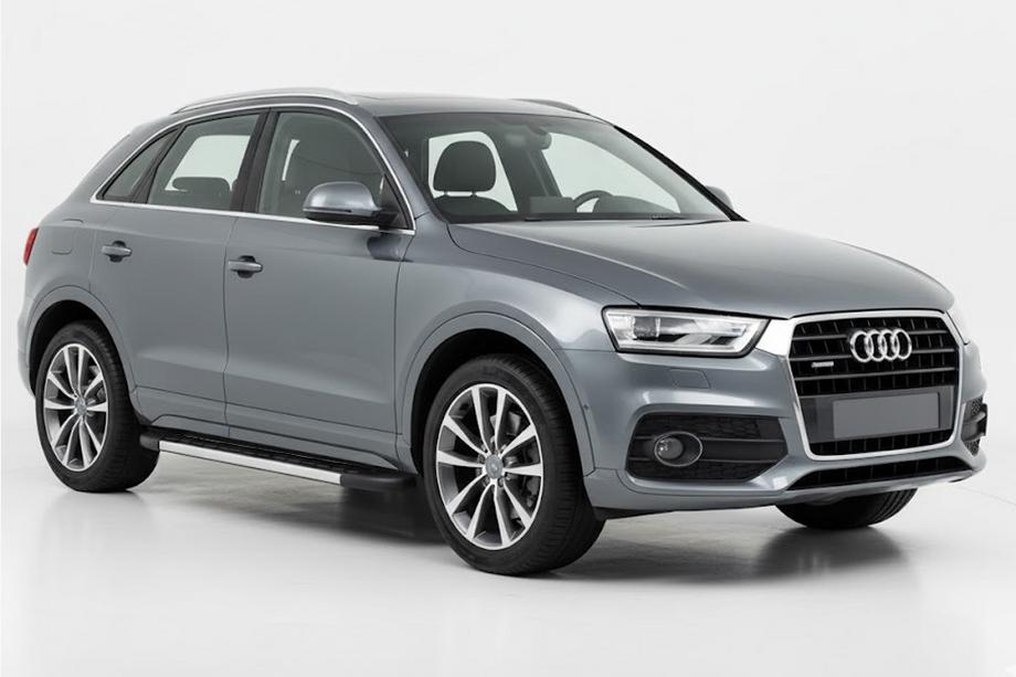Audi Q3 2011-2019 гг. Боковые Подножки Duru (2 шт., Алюминий) Image