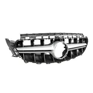 Передняя решетка в стиле E63 AMG Silver (для Avantgarde/AMG-Line/E43/E53 2016-2020) Mercedes E-class coupe C238 2016-2024 гг. фото 3