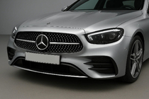 Mercedes E-class coupe C238 2016-2024 гг. Передняя решетка Diamond Silver (для AMG-Line 2020-2023) фото 3