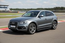 Audi Q5 2008-2017 гг. Боковые пороги Bosphorus Black (2 шт., алюминий) фото 1