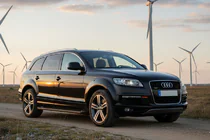 Audi Q7 2005-2015 гг. Боковые Подножки Allmond Black (2 шт., Алюминий) фото 1