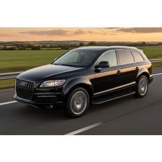Боковые пороги Bosphorus Black (2 шт., алюминий) Audi Q7 2005-2015 гг. фото 1