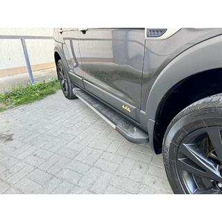 Боковые пороги RedLine V1 (2 шт., алюминий) Chevrolet Captiva 2006-2019 гг. фото 2