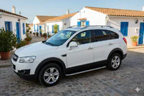 Chevrolet Captiva 2006-2019 гг. Боковые Подножки Tayga Grey (2 шт., Алюминий) фото 1