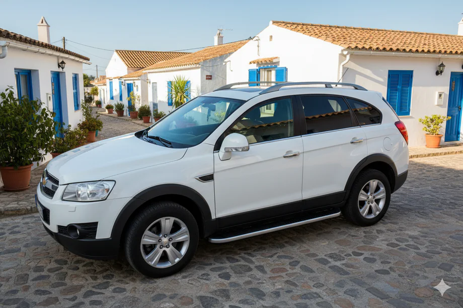 Chevrolet Captiva 2006-2019 гг. Боковые Подножки Tayga Grey (2 шт., Алюминий) Image