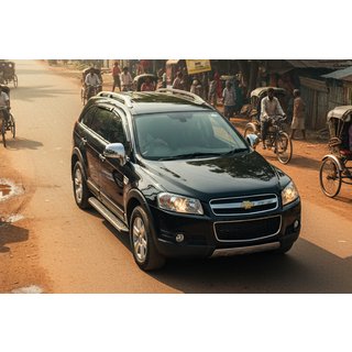 Боковые Подножки Maydos V1 (2 шт., Алюминий и Нержавейка) Chevrolet Captiva 2006-2019 гг. фото 1