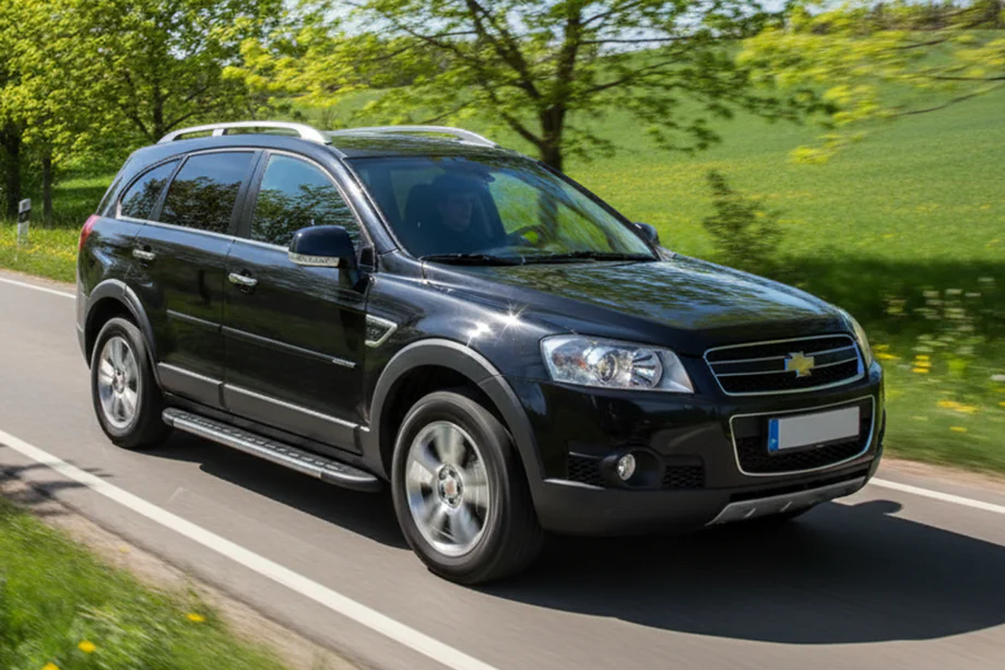 Chevrolet Captiva 2006-2019 гг. Боковые Подножки Duru (2 шт., Алюминий) Image
