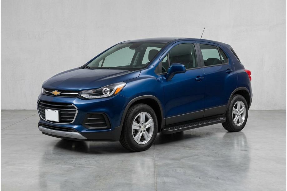 Chevrolet Trax 2012-2023 гг. Боковые Подножки Allmond Black (2 шт., Алюминий) Image