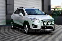 Chevrolet Trax 2012-2023 гг. Боковые Подножки Fullmond (2 шт., Алюминий) фото 6