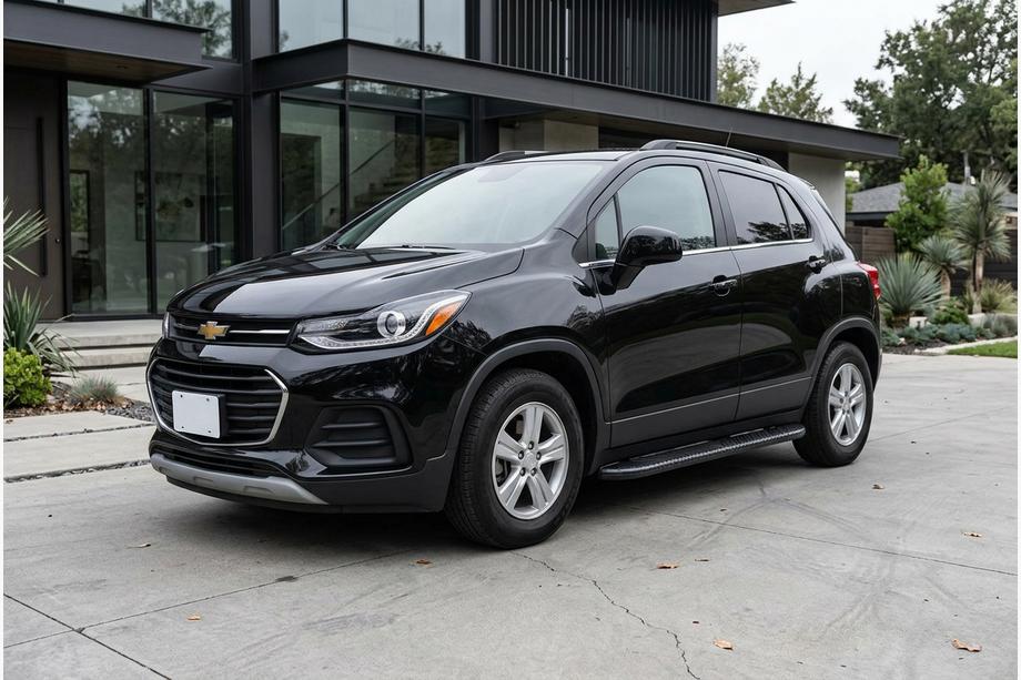 Chevrolet Trax 2012-2023 гг. Боковые пороги Bosphorus Black (2 шт., алюминий) Image