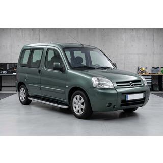 Боковые Подножки Tayga Grey (2 шт., Алюминий) Citroen Berlingo 1996-2008 гг. фото 1