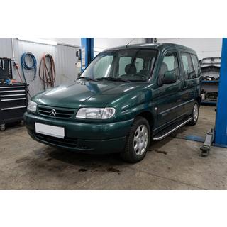 Боковые Подножки Maydos V1 (2 шт., Алюминий и Нержавейка) Citroen Berlingo 1996-2008 гг. фото 1