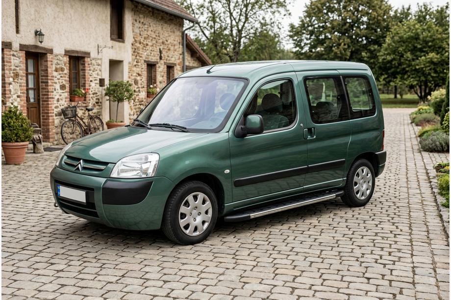 Citroen Berlingo 1996-2008 гг. Боковые Подножки Duru (2 шт., Алюминий) Image