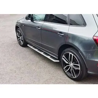 Боковые Подножки OEM-V1 (2 шт., Алюминий) Audi Q3 2011-2019 гг. фото 2