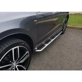 Боковые Подножки OEM-V1 (2 шт., Алюминий) Audi Q3 2011-2019 гг. фото 1