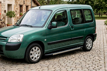 Peugeot Partner 1996-2008 гг. Боковые Подножки Duru (2 шт., Алюминий) фото 1