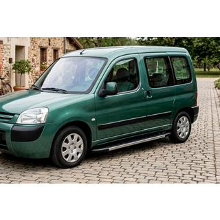 Боковые Подножки Duru (2 шт., Алюминий) Peugeot Partner 1996-2008 гг. фото 1