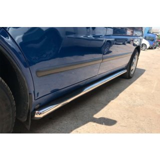 Боковые трубы (2 шт., нержавейка) Mercedes Vito W638 1996-2003 гг. фото 2