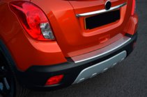 Chevrolet Trax 2012-2023 гг. Накладка на задний бампер OmsaLine Нержавейка фото 2