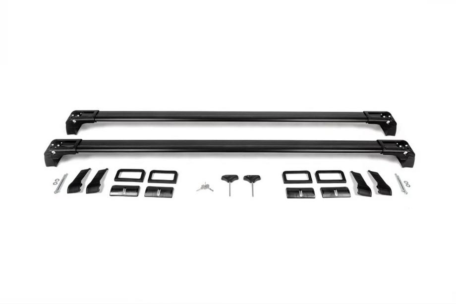 Kia Ceed 2012-2018 гг. Поперечины на штатные места с замком Wingbar V3 (2 шт) Серые Фото 3