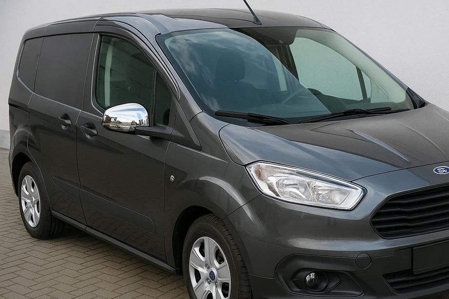 Ford Courier 2014-2023 гг. Накладки на Зеркала (2 шт., пластик) Image