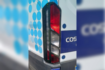 Ford Transit 2014- гг. Хром Накладки на Задние Фонари (2 шт, пластик) фото 3