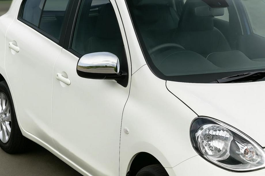 Nissan Note 2012-2020 гг. Накладки на Зеркала (2 шт., Нержавейка) Image