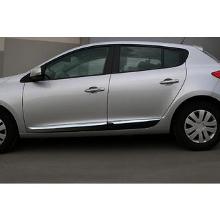 Дверные молдинги нержавейка (HB, 4 шт) Renault Megane III 2009-2016 гг. фото 1